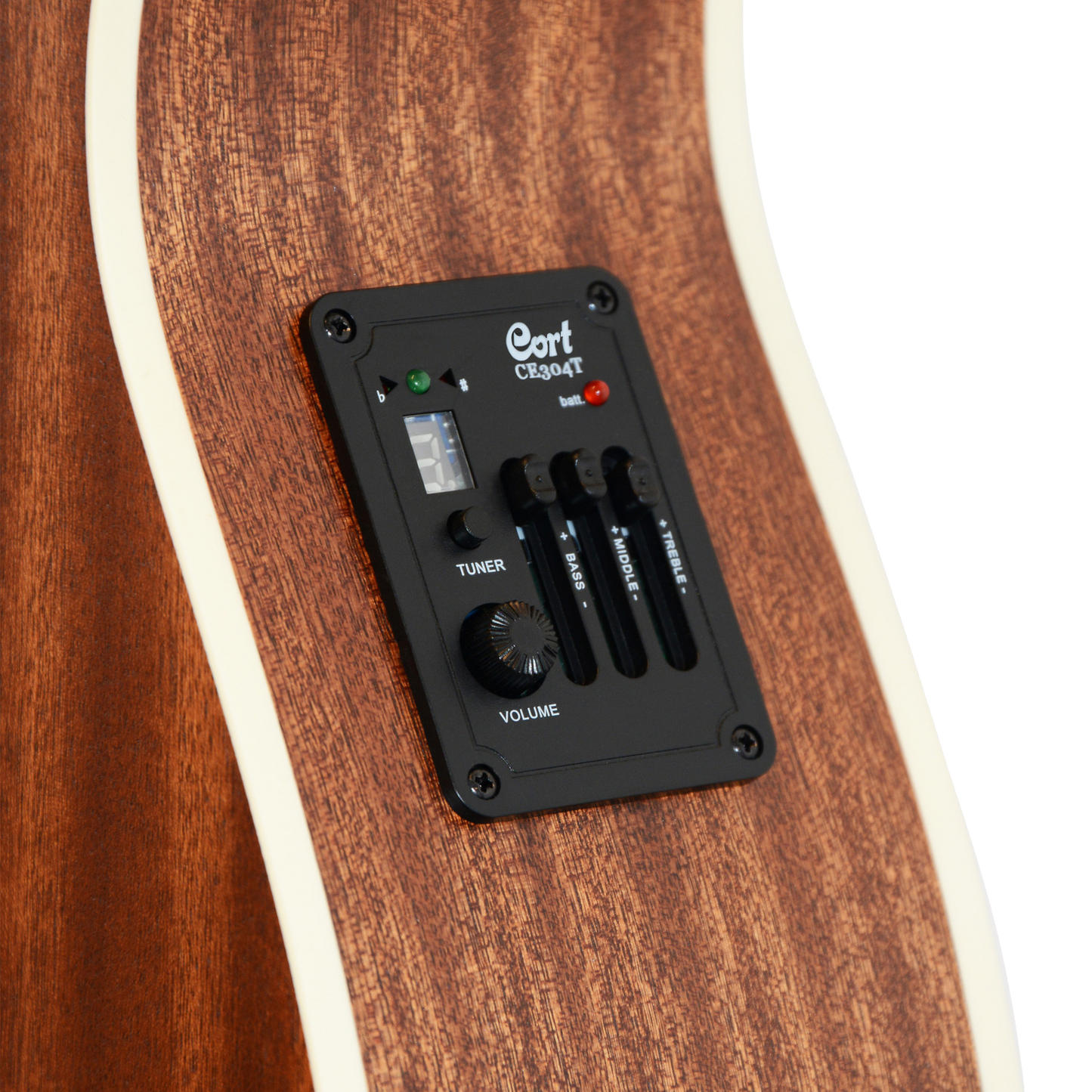 Cort - L500E OM Acoustic Guitar Cutaway Pickup