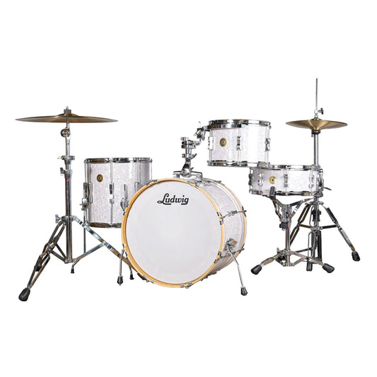Ludwig - Continental Club Downbeat (White Marine)