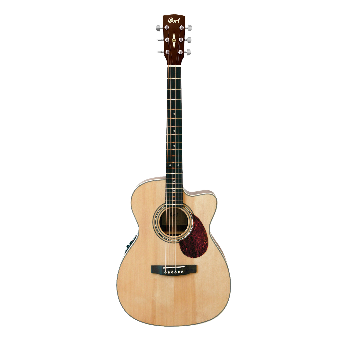 Cort - L500E OM Acoustic Guitar Cutaway Pickup