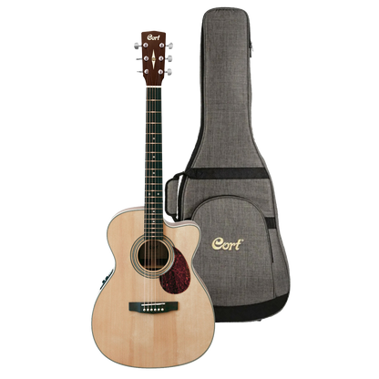 Cort - L500E OM Acoustic Guitar Cutaway Pickup